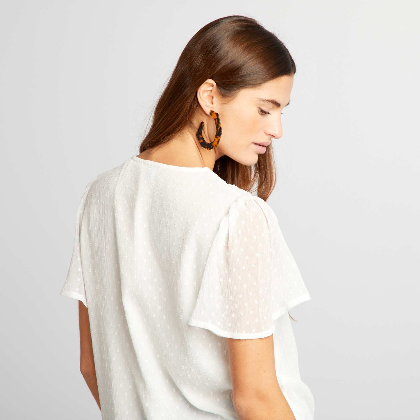 Blusa de plumeti BLANCO