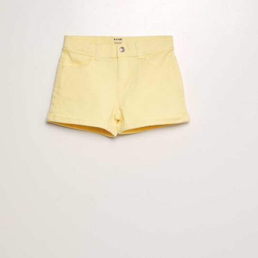 Short de sarga AMARILLO