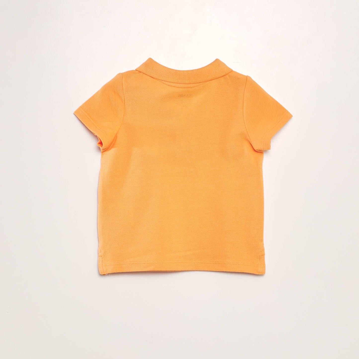 Remera de piqué de algodón 'palmeras' NARANJA