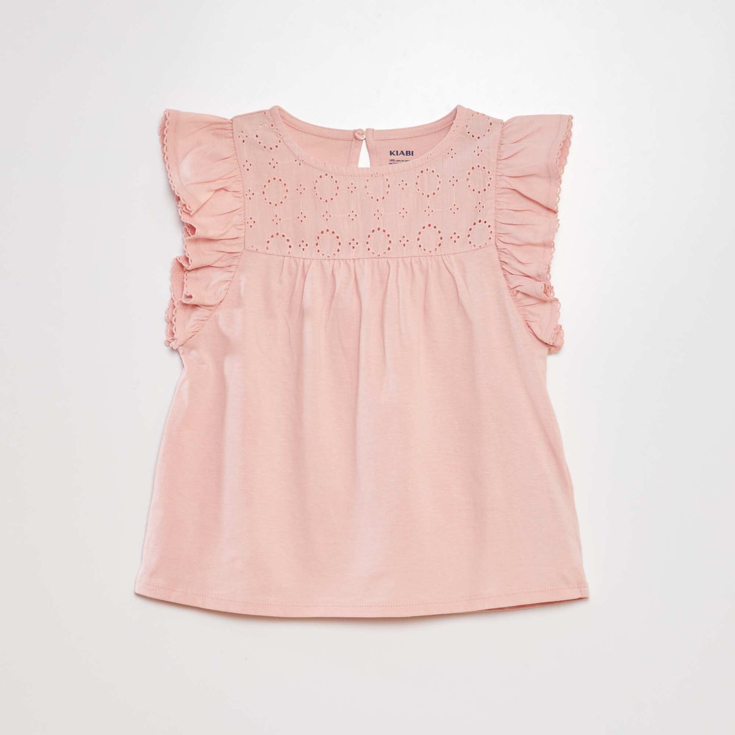 Camiseta con bordado ROSA