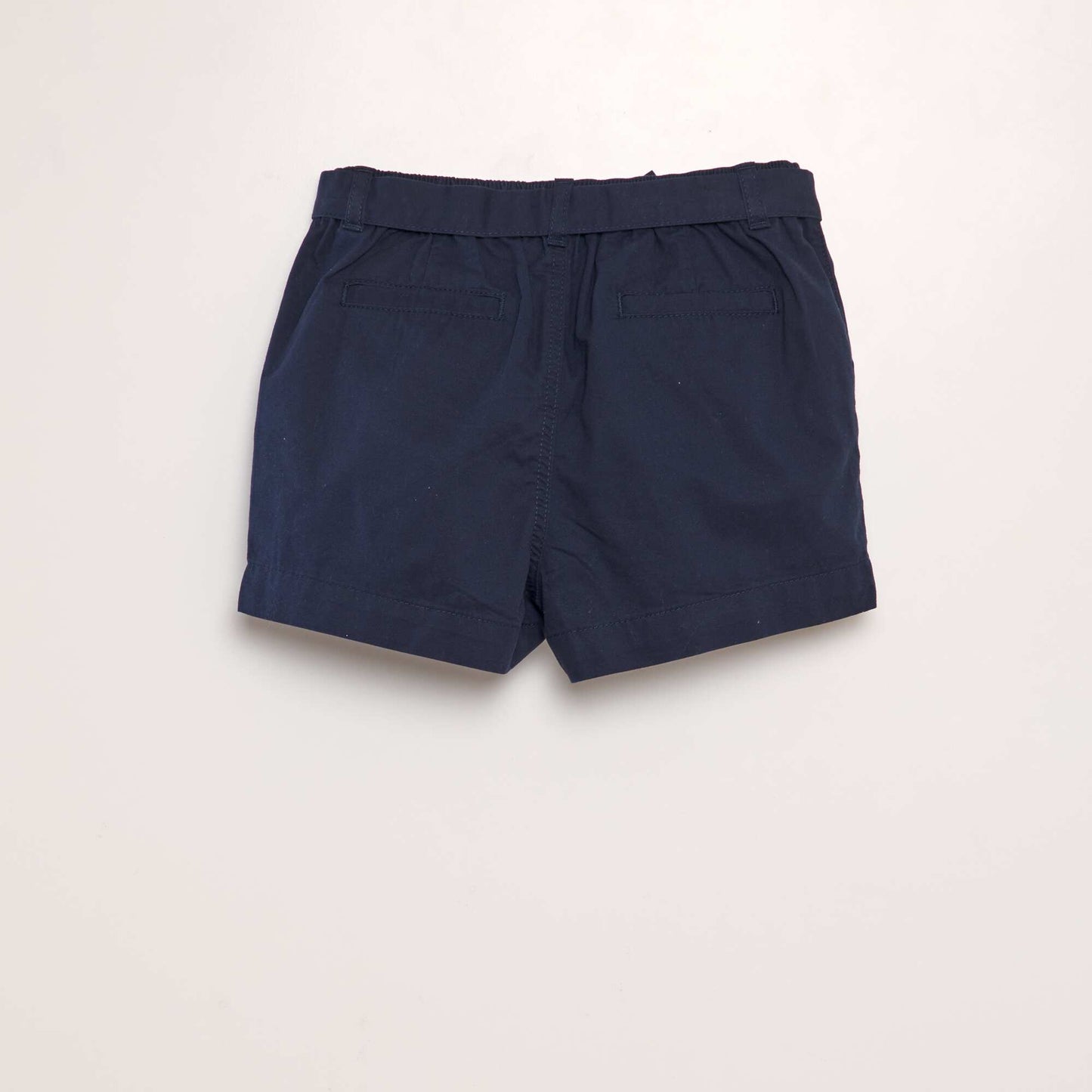 Short de popelina azul