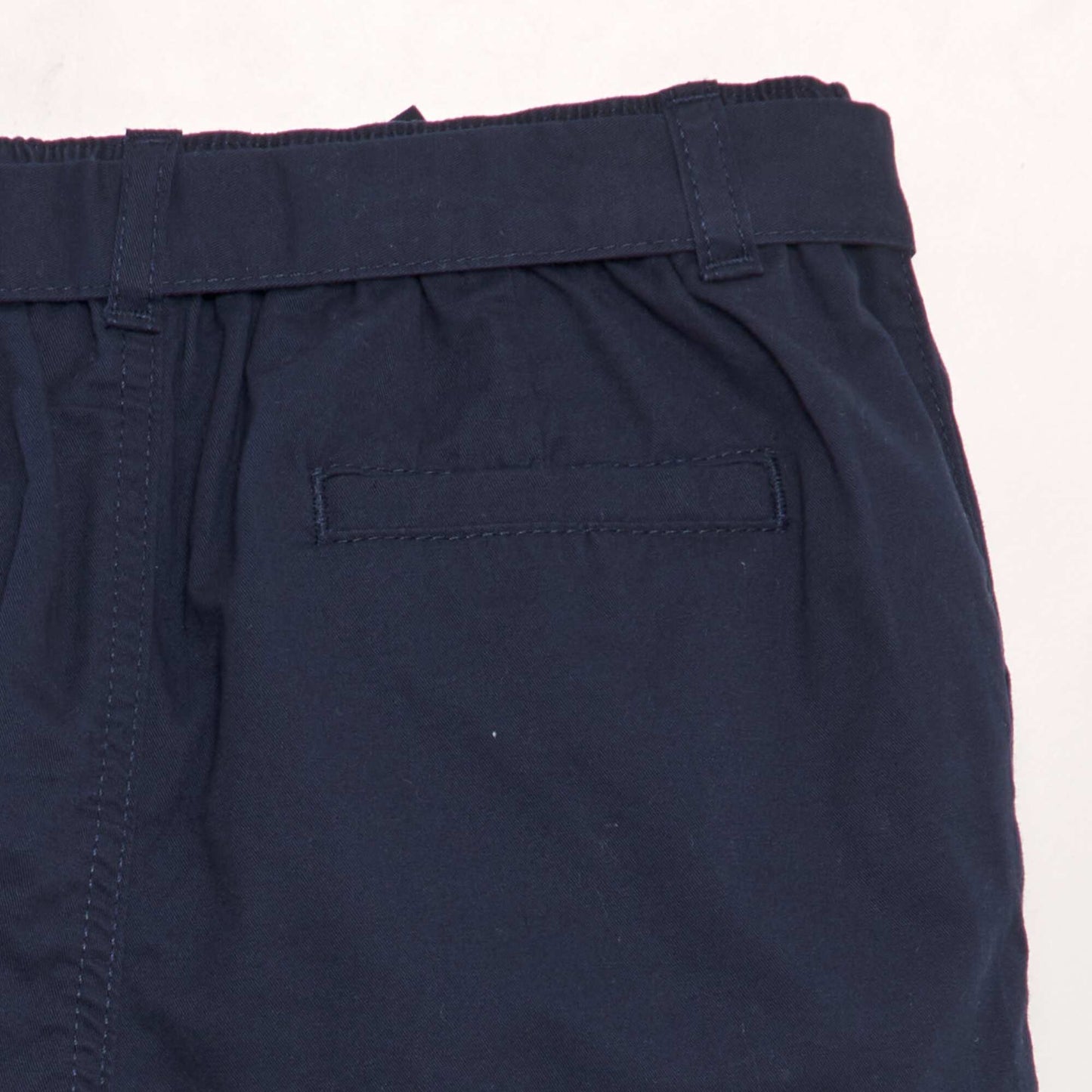 Short de popelina azul