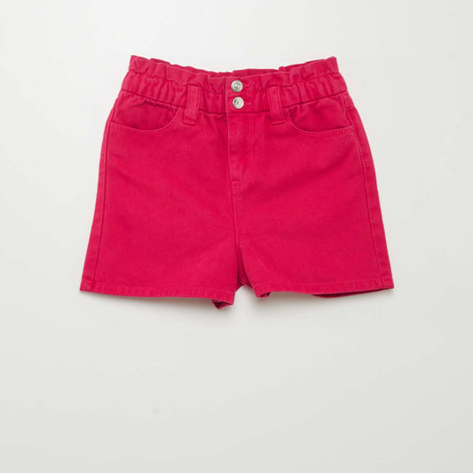 Short jean de color ROSA