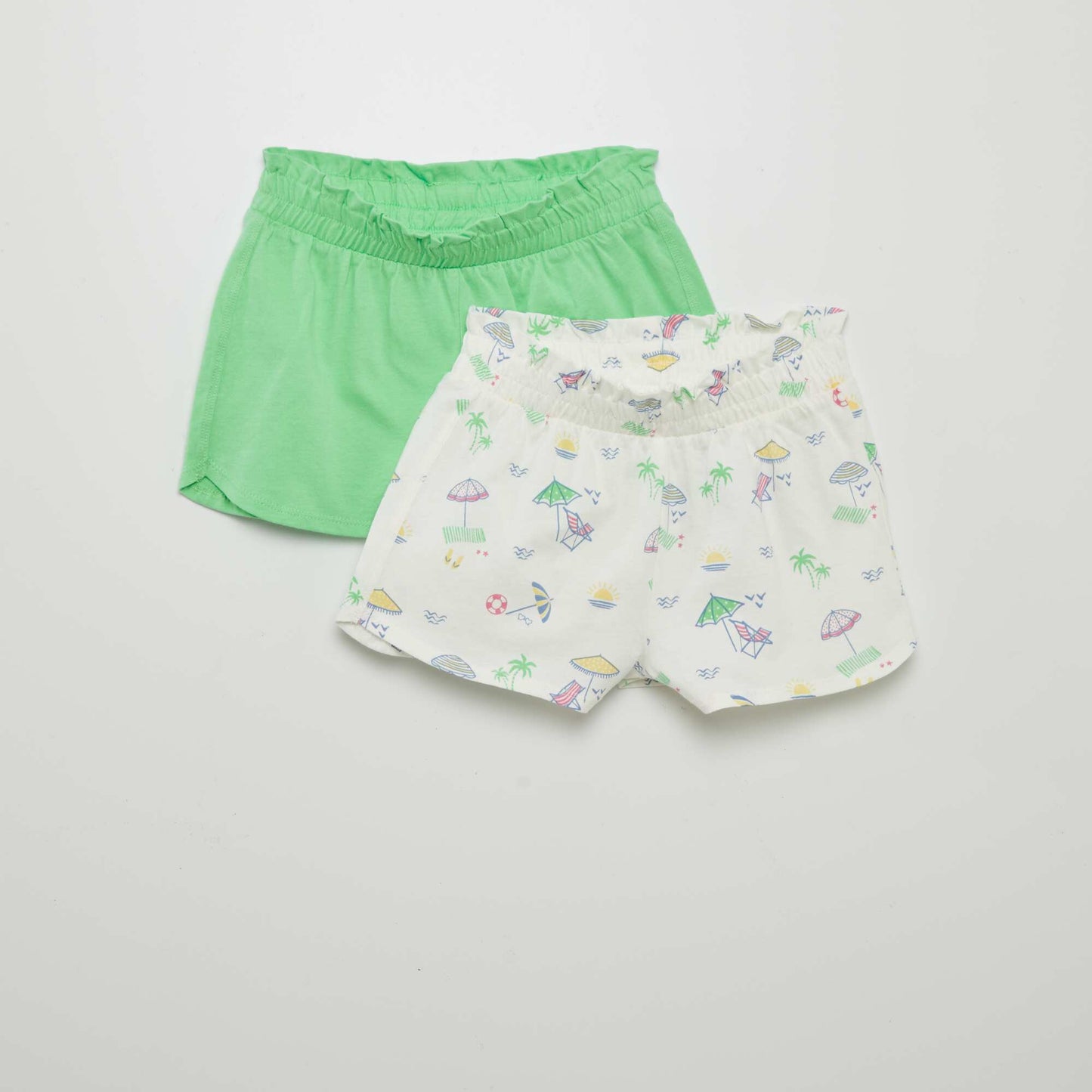 Pack de 2 shorts ligeros - 2 piezas BLANCO