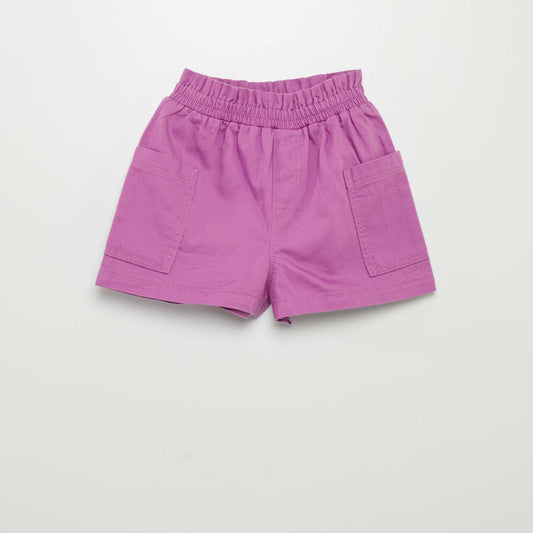 Short de sarga PURPURA