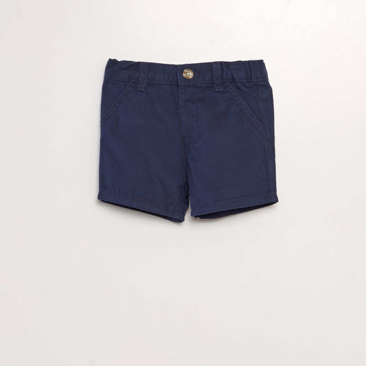 Short chino de sarga AZUL OSCURO