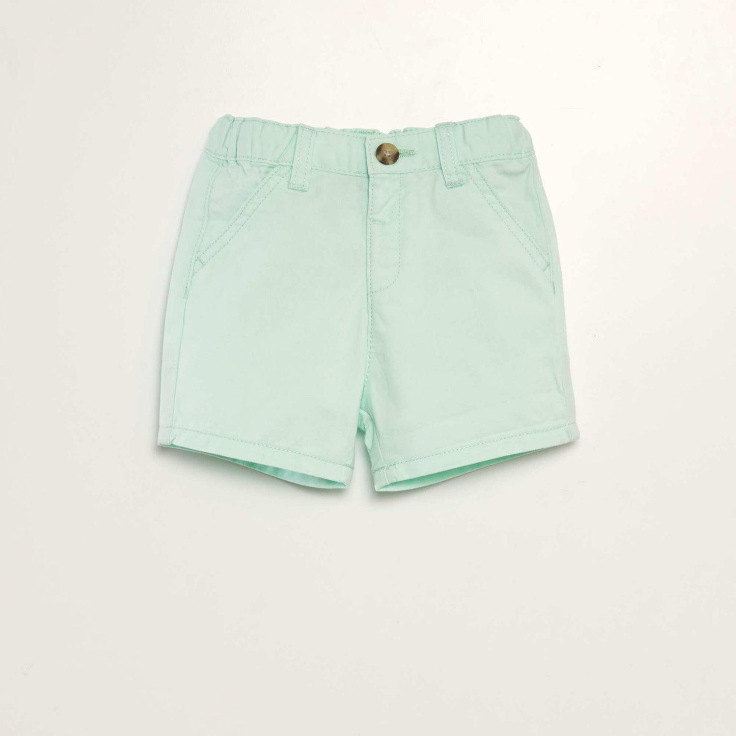 Short chino de sarga VERDE