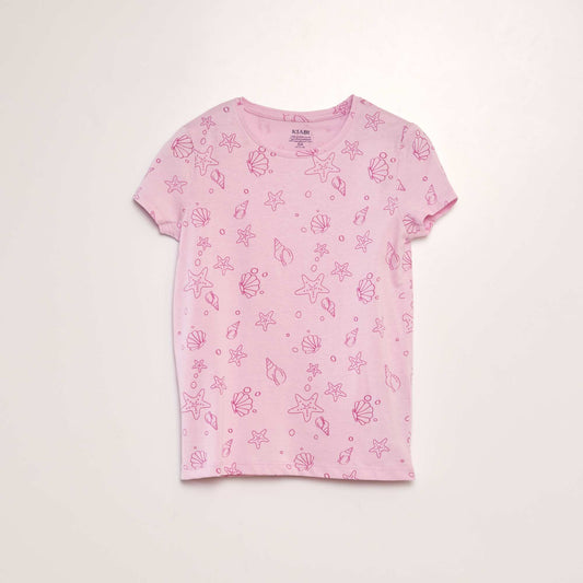 Camiseta de punto estampada ROSA