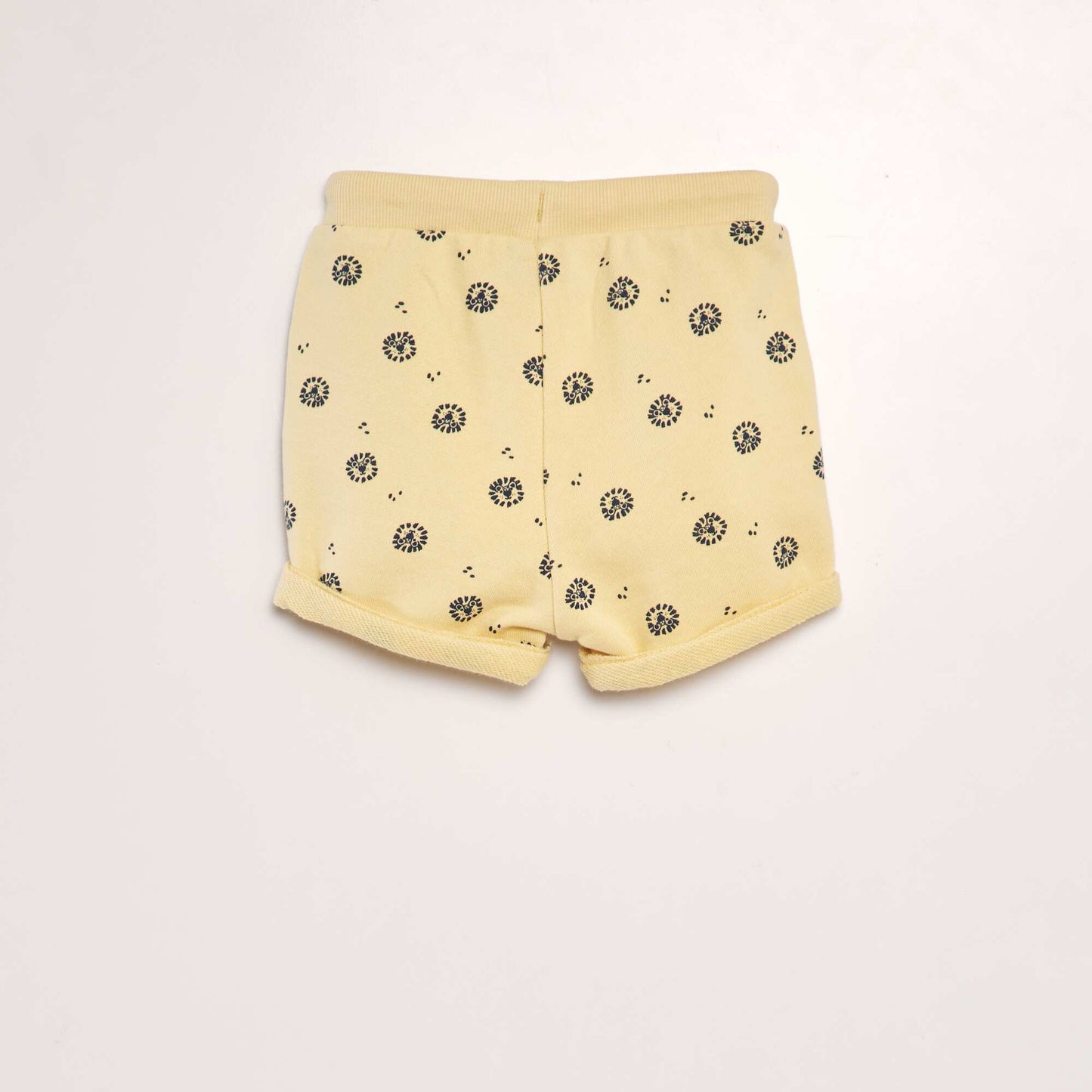 Short de chándal con estampado AMARILLO