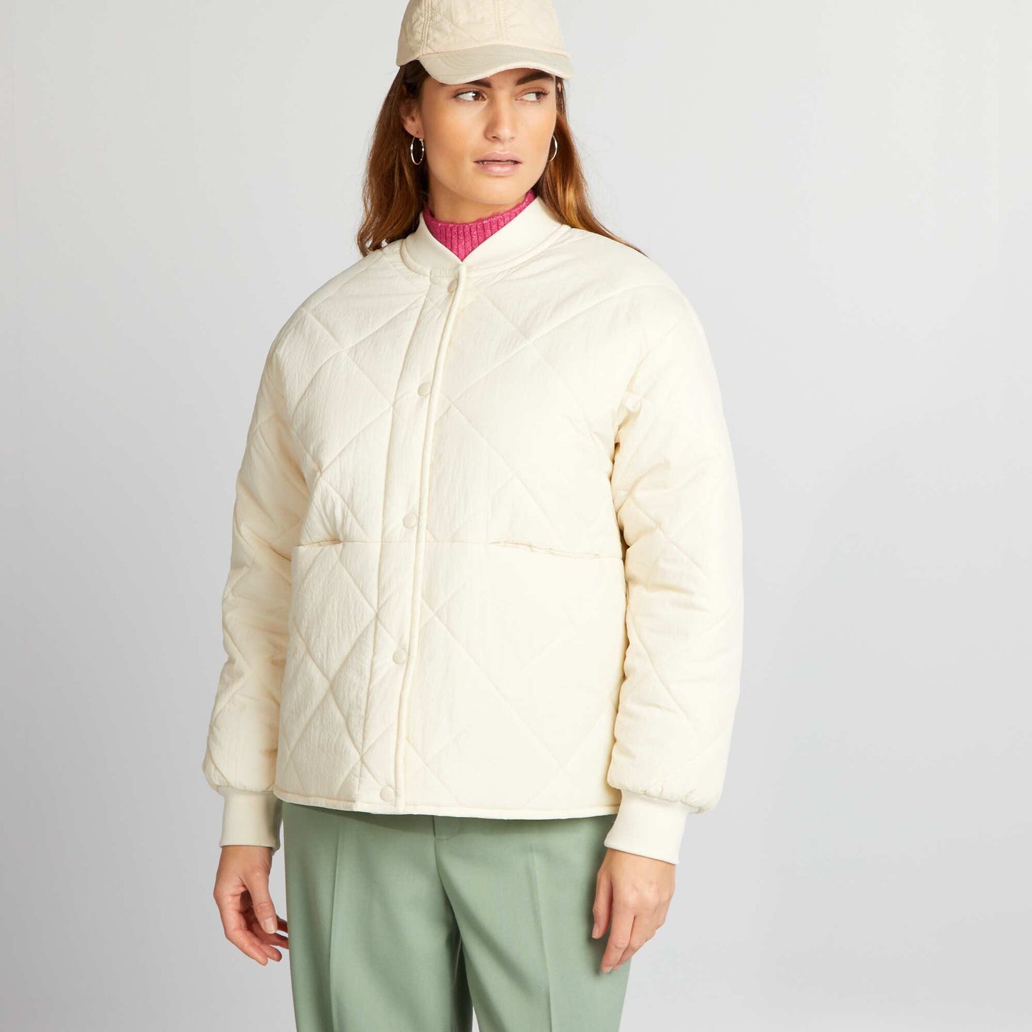 Campera acolchada BLANCO