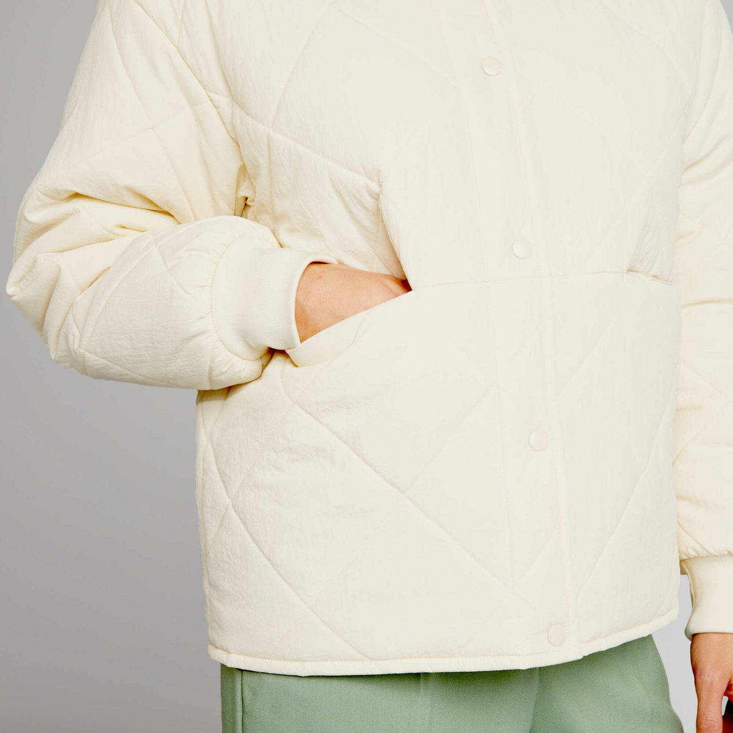 Campera acolchada BLANCO