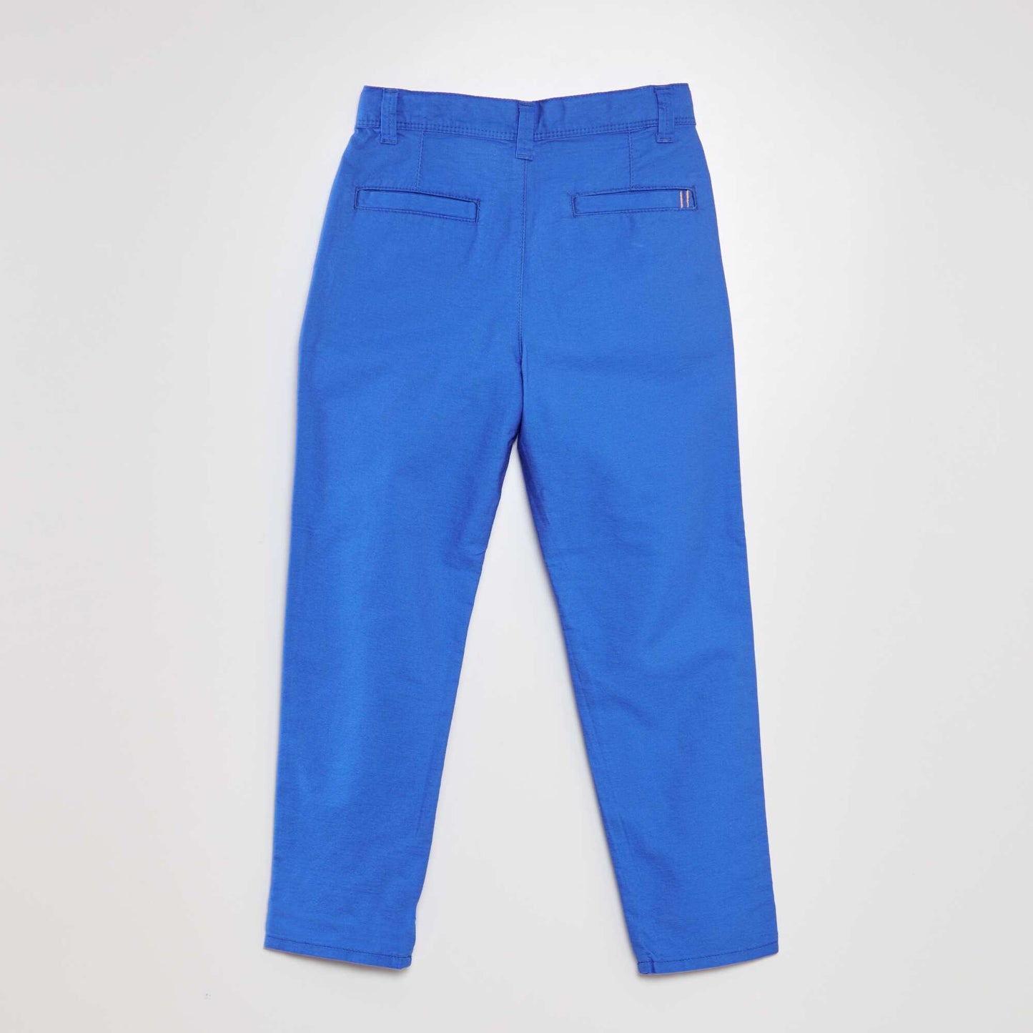 Pantalón slim tejido oxford AZUL