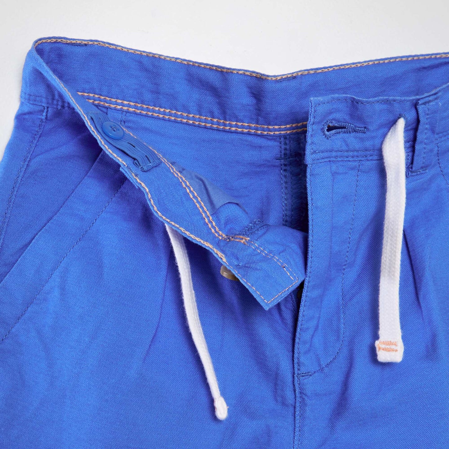 Pantalón slim tejido oxford AZUL