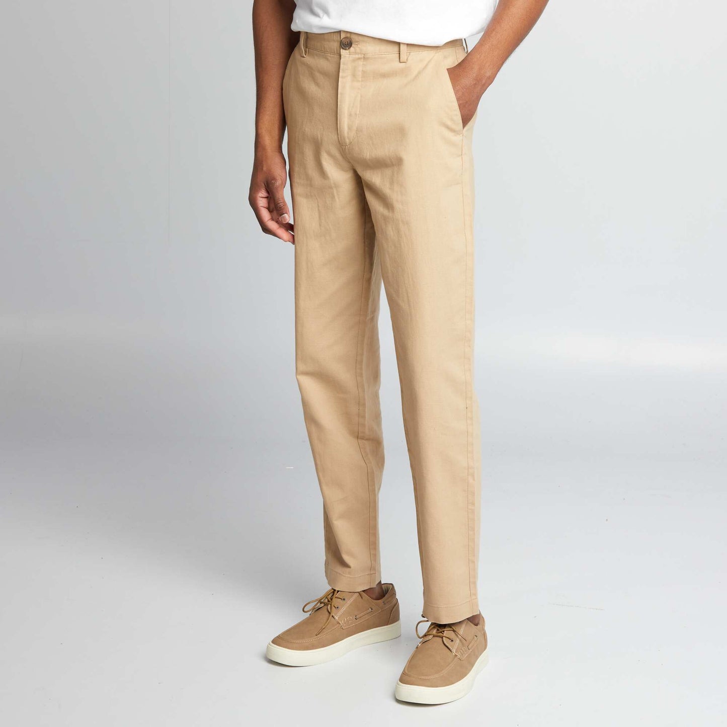 Pantalón chino recto BEIGE