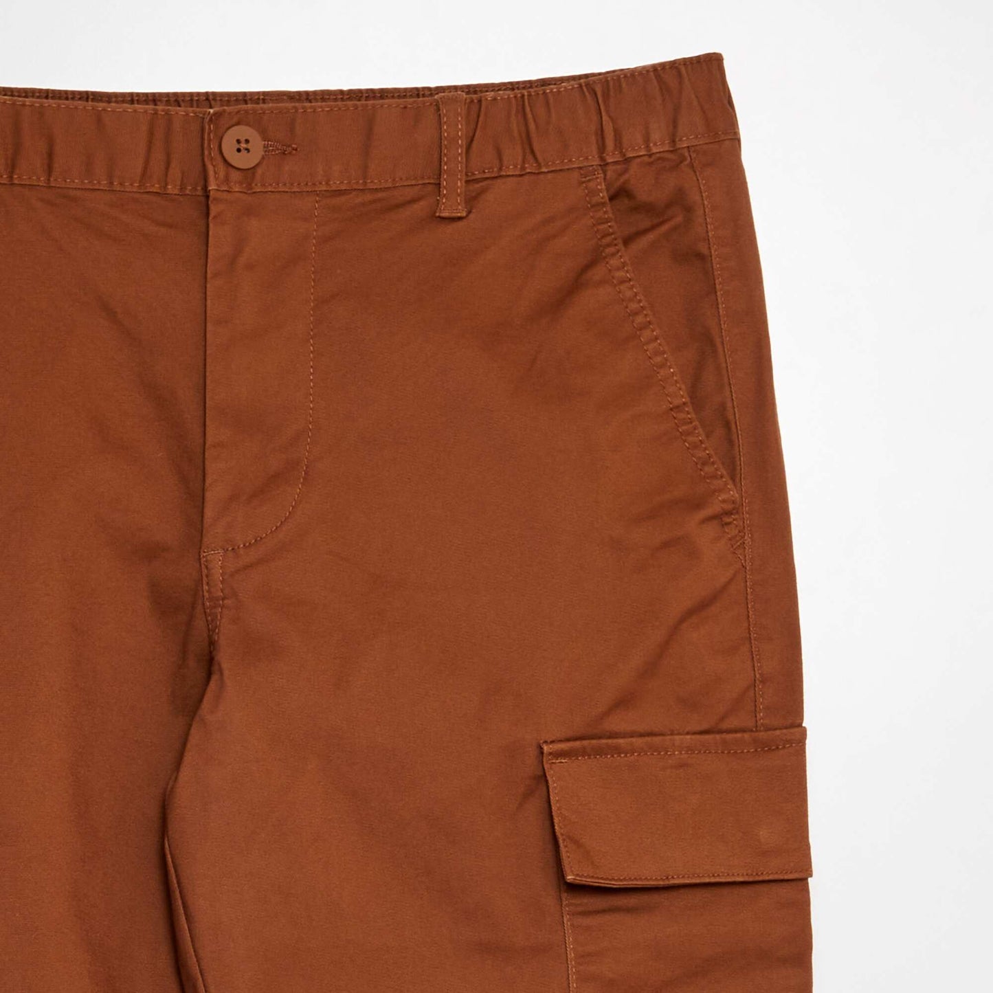 Pantalón con bolsillos cargo NARANJA