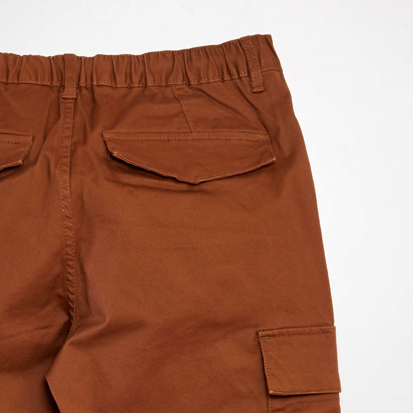 Pantalón con bolsillos cargo NARANJA