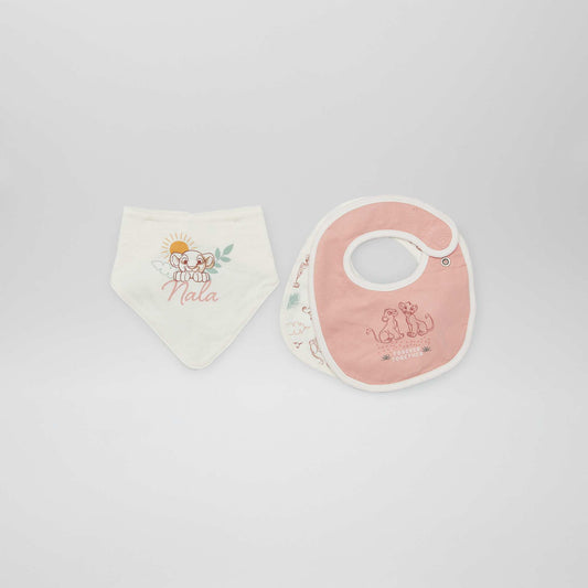 Pack de 3 baberos 'Nala & Simba' BEIGE