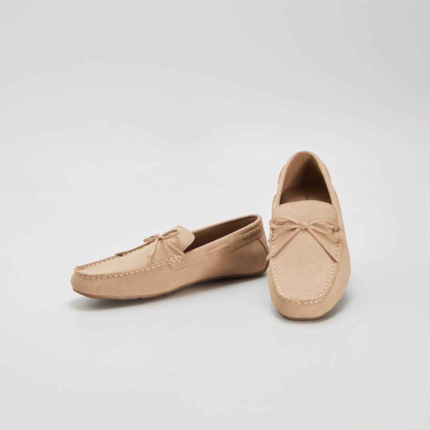 Mocasines sintéticos beige