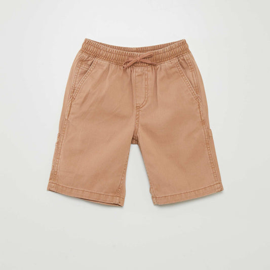 Short elástico tipo jean MARRON