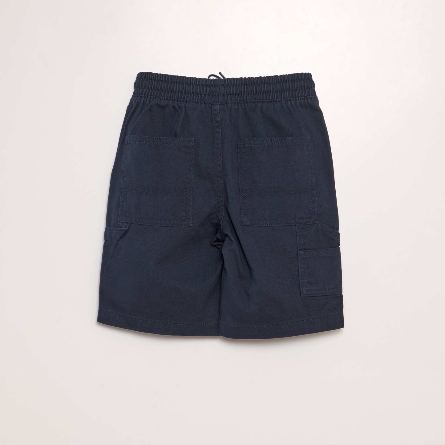 Short elástico tipo jean azul