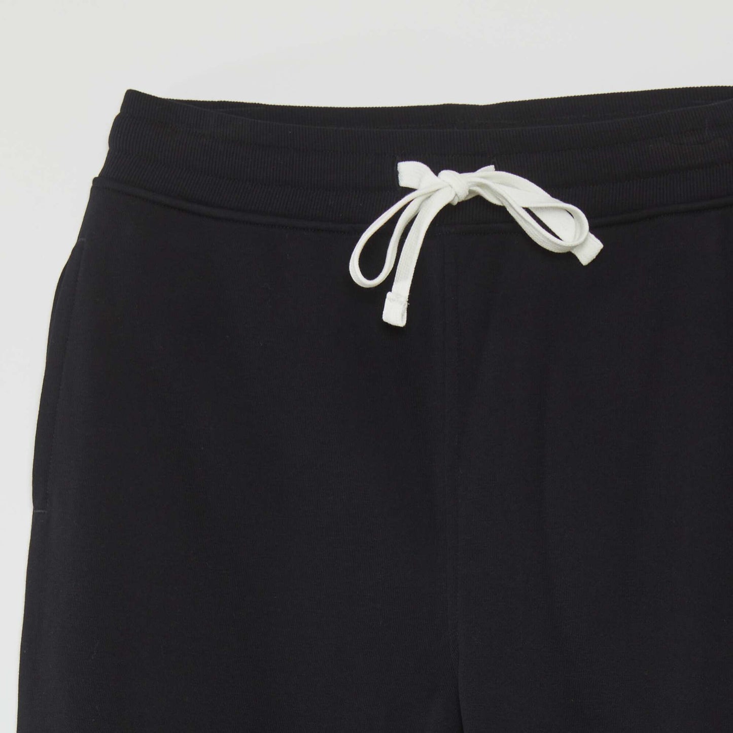 Pantalón de jogging de tejido de chándal negro