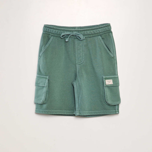 Bermudas con bolsillos en los laterales VERDE