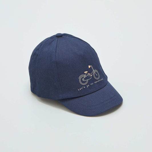 Gorra de tela estampada AZUL