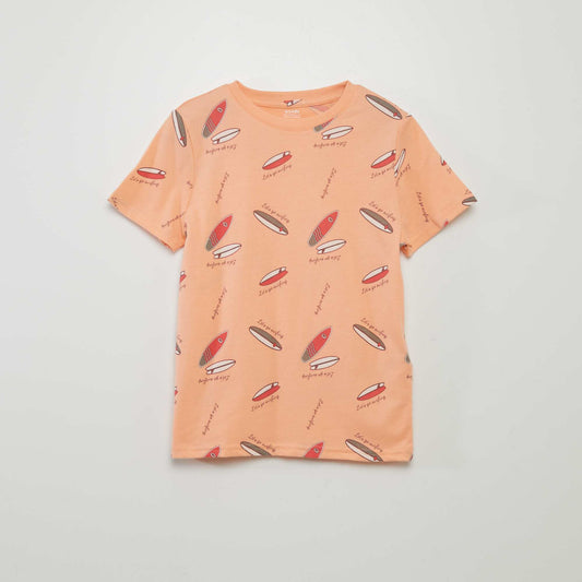 Camiseta estampada NARANJA