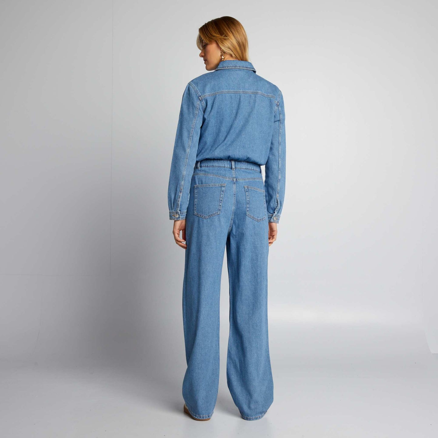 Mono ancho jean AZUL – Kiabi Uruguay