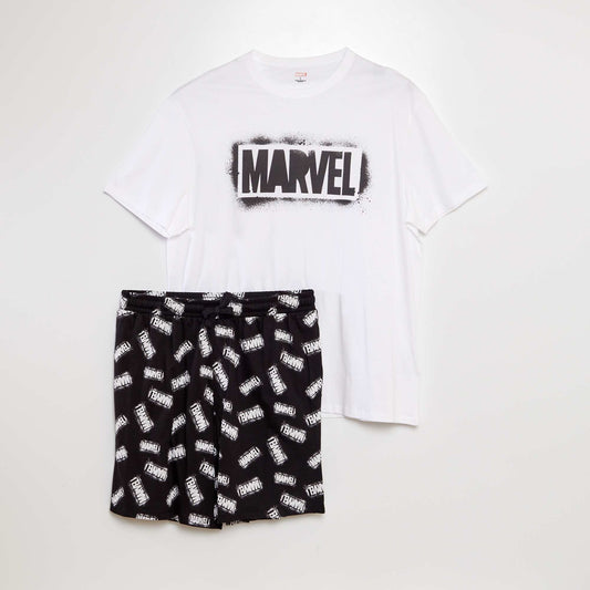 Conjunto de pijama 'Marvel' - 2 piezas NEGRO