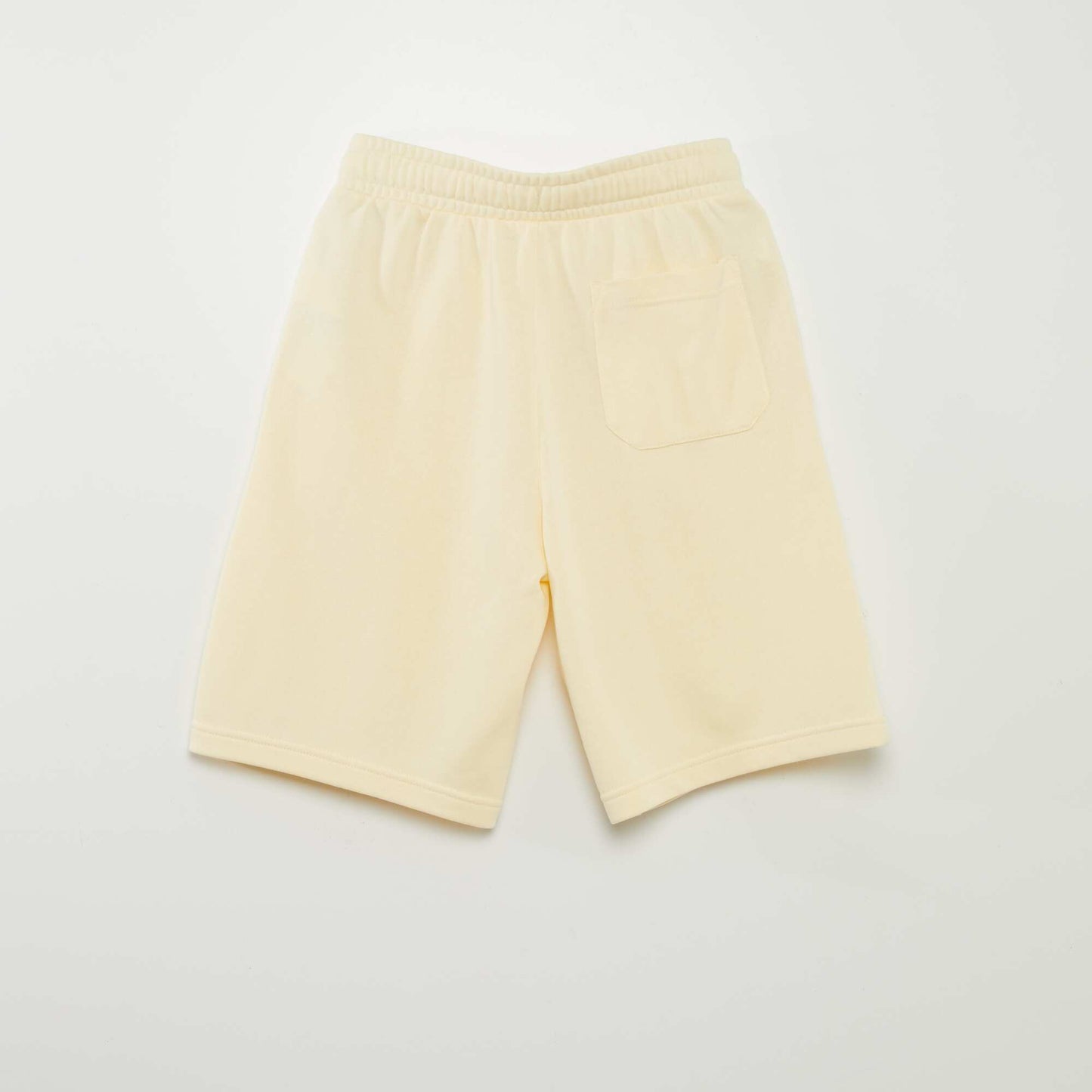 Pantalón corto ligero de chándal liso AMARILLO