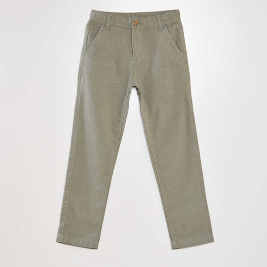 Pantalón chino ligero VERDE