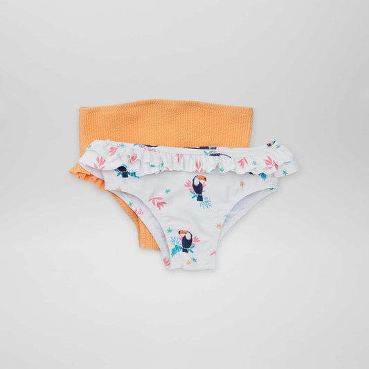 Pack de 2 braguitas de bikini BLANCO