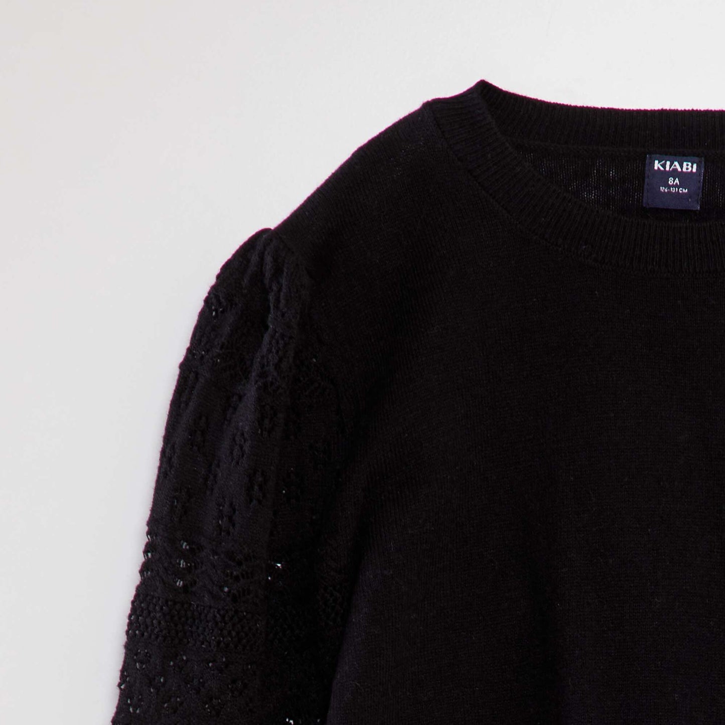 Sweater de punto fino negro