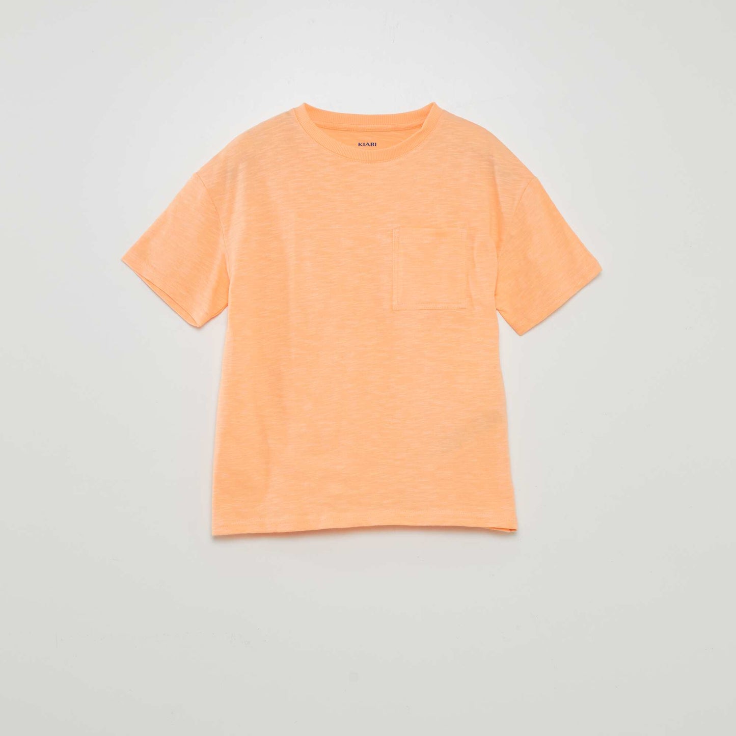 Camiseta ancha con cuello redondo NARANJA