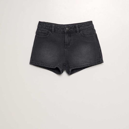 Short jean clásico NEGRO