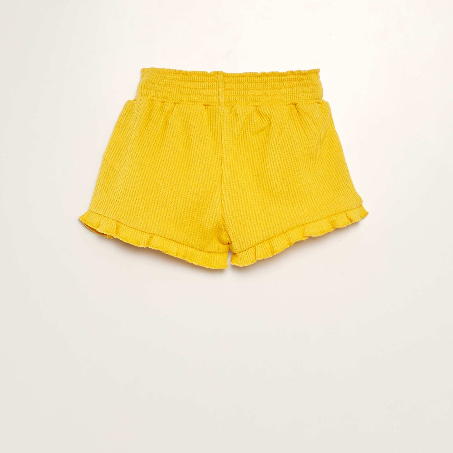 Short de nido de abeja AMARILLO