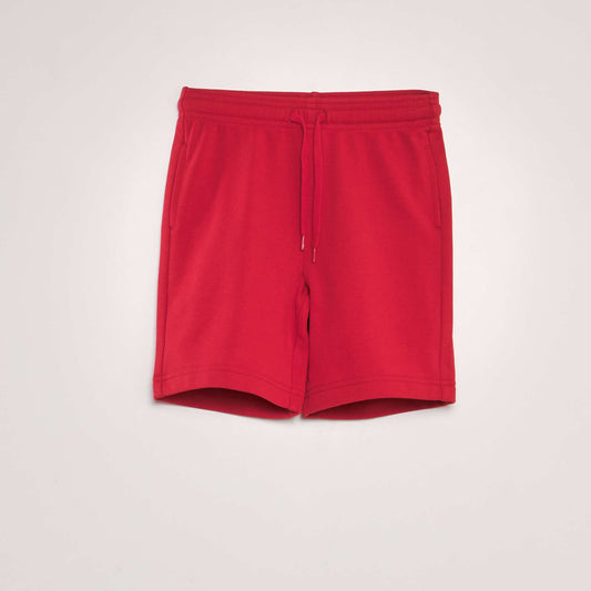 Bermudas de chándal rojo