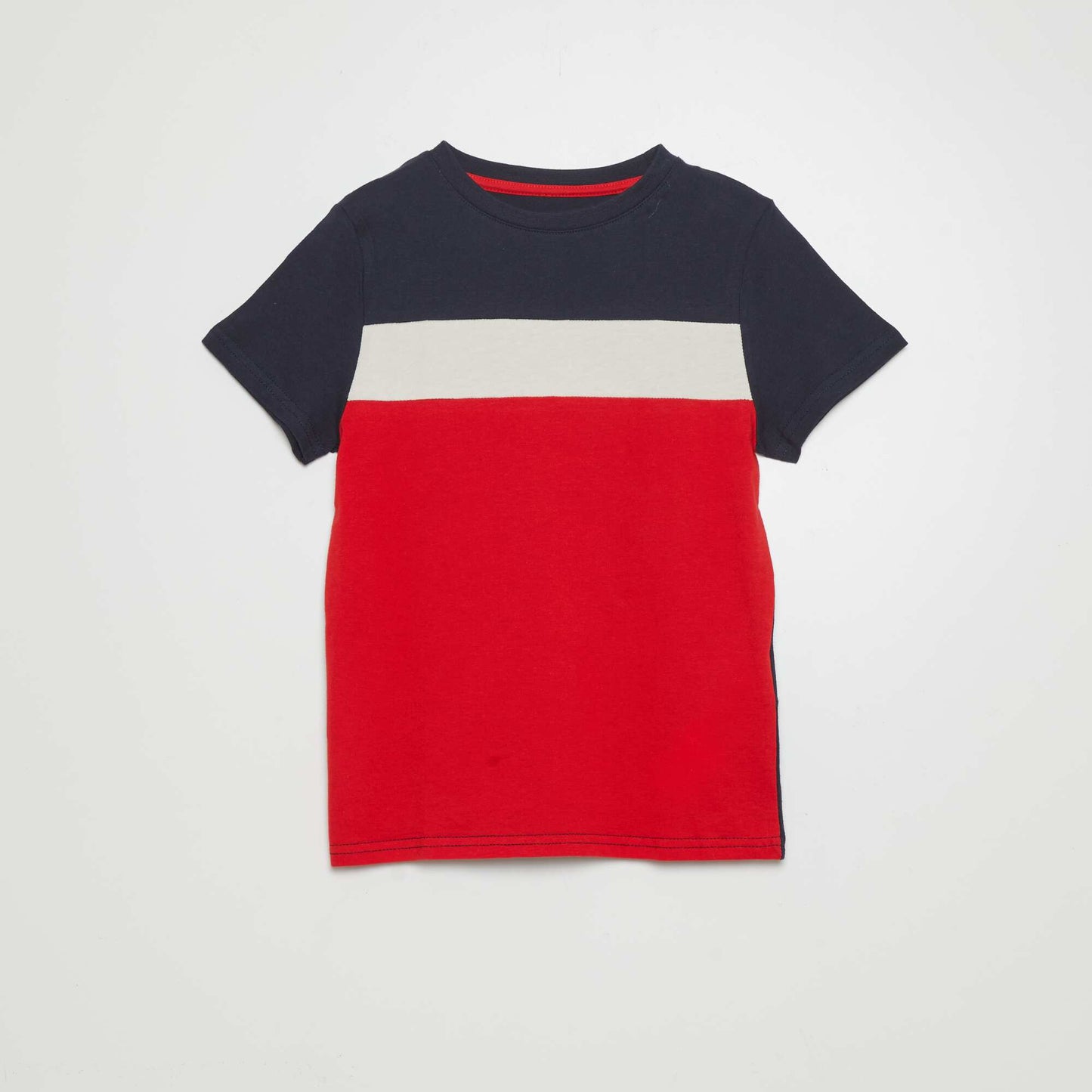 Camiseta colorblock ROJO