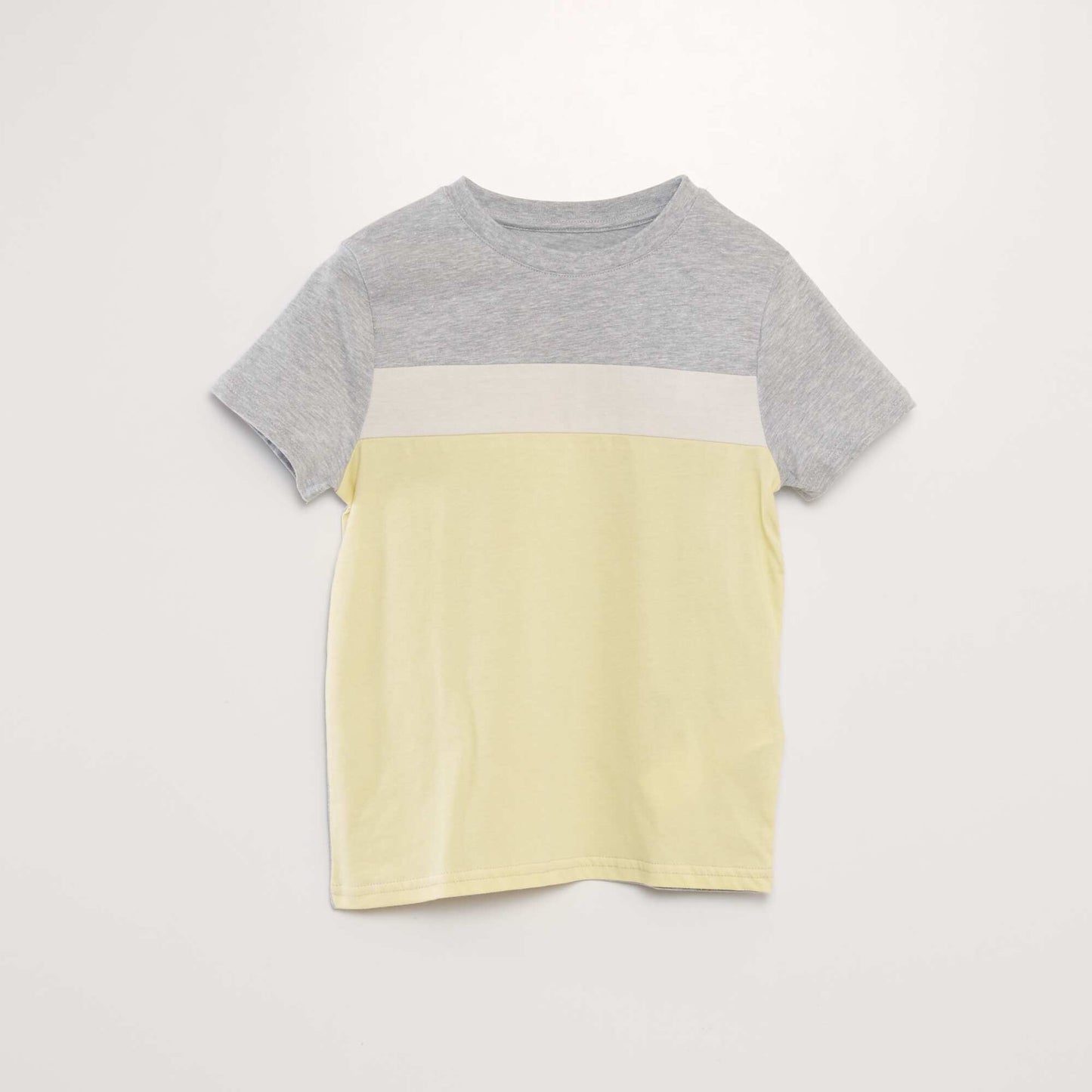 Camiseta colorblock AMARILLO