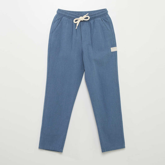 Pantalón vaporoso AZUL