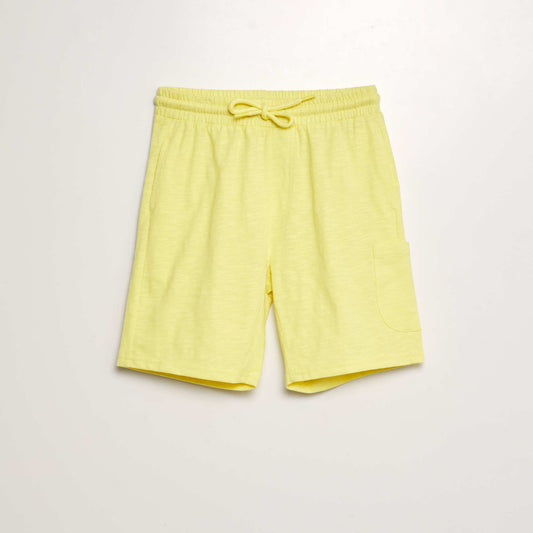 Short ligero jaspeado amarillo