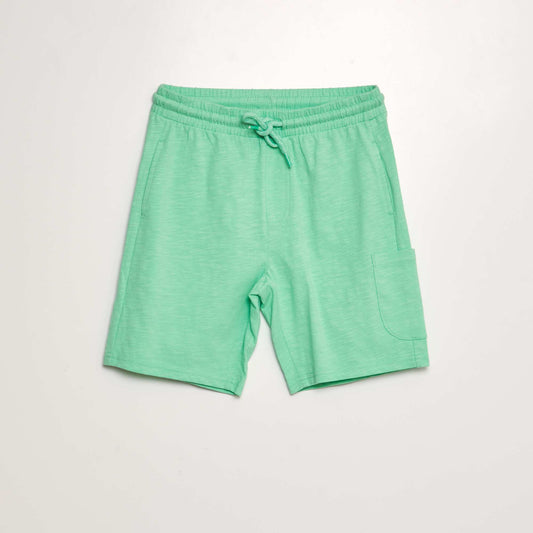 Short ligero jaspeado VERDE