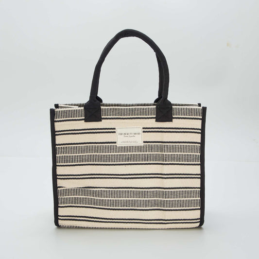 Bolso shopper estampado NEGRO