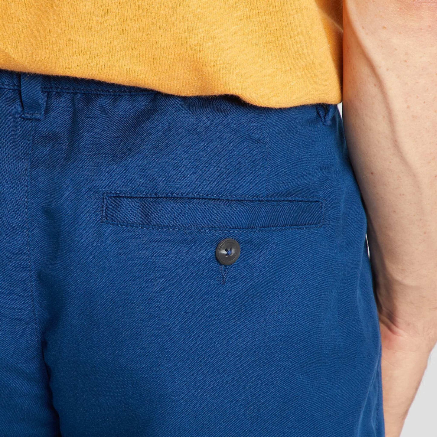 Pantalón chino de lino AZUL