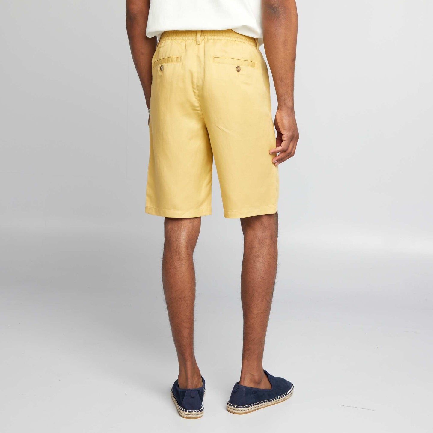 Bermudas de lino BEIGE