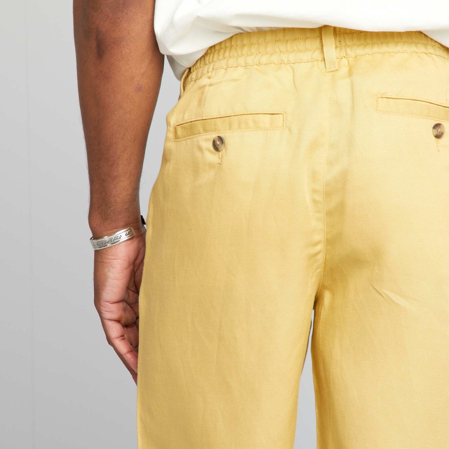 Bermudas de lino BEIGE