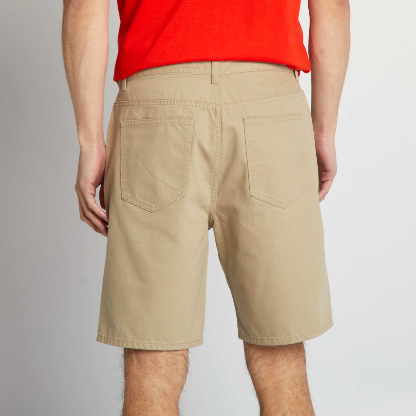 Bermudas vaqueras con 5 bolsillos BEIGE