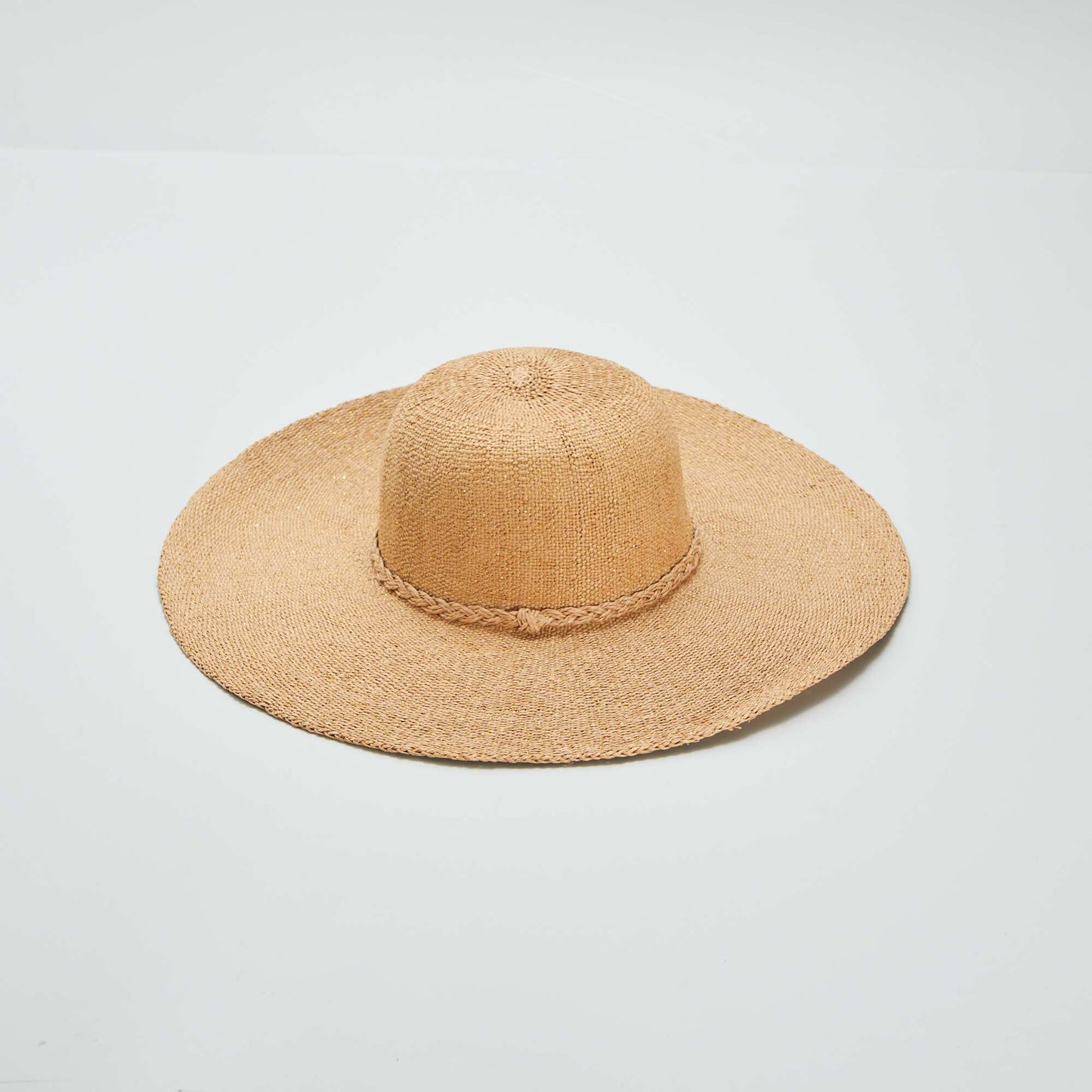 Sombrero de paja tipo capelina BEIGE