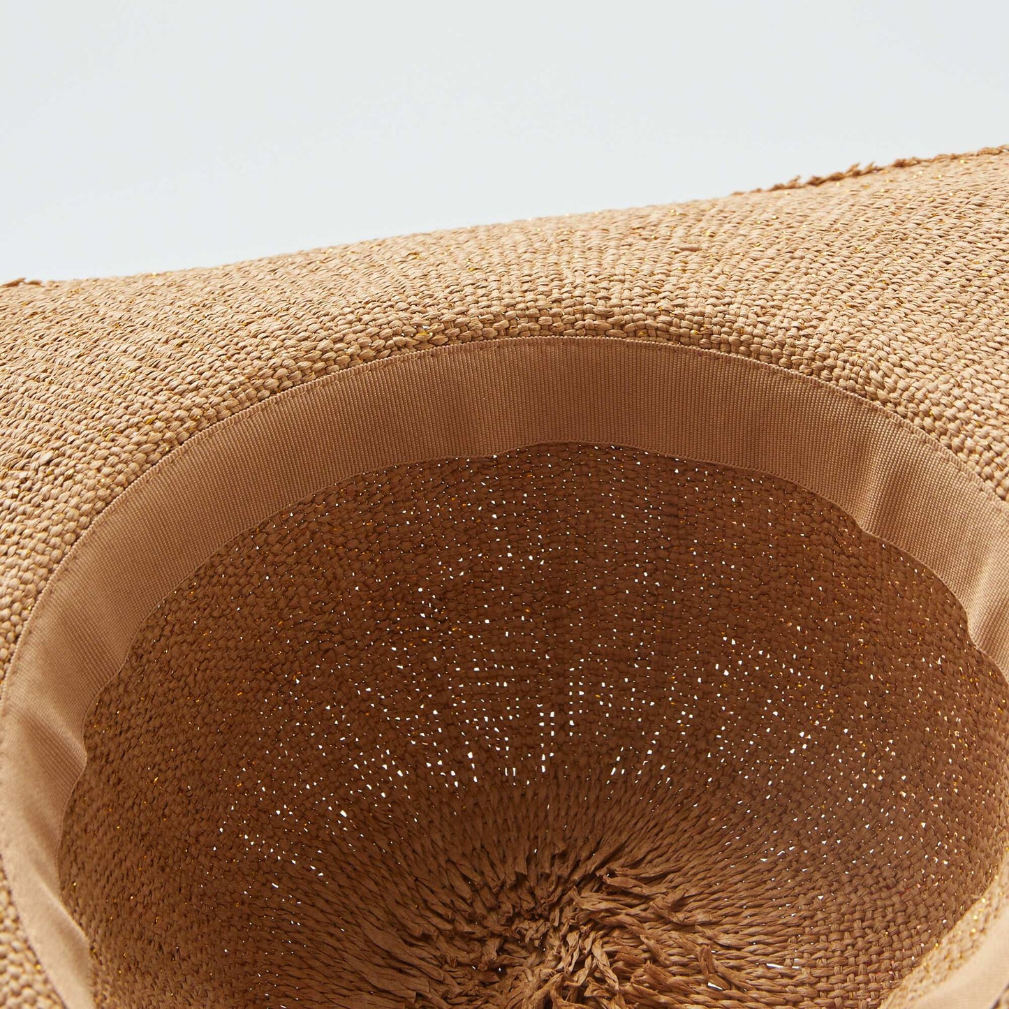 Sombrero de paja tipo capelina BEIGE